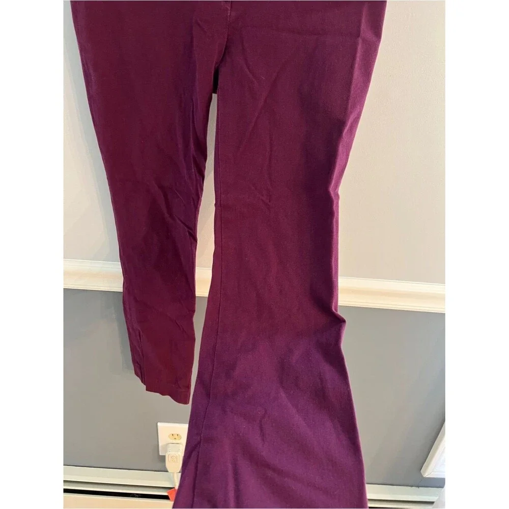 J.Crew Stretch Slim Ankle Pants Burgundy Plum Career Work Office Size US 2